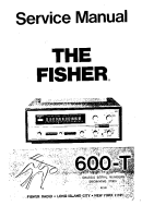 Fisher 600-T - Service Manual